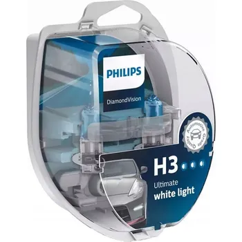 Autožárovka Žárovky Philips Diamond Vision H3 55 W 2 ks