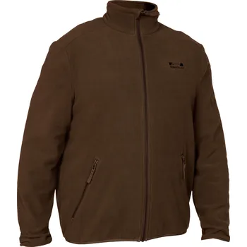 Pánská mikina SOLOGNAC Fleecová mikina 100 XL KAŠTANOVÁ