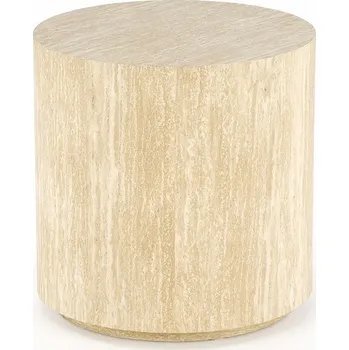 Konferenční stolek Konferenční stolek Halmar kulatý 45 x 45 x 45 cm, béžové odstíny