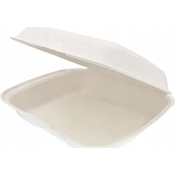 Jednorázové nádobí Eco Menu Box z cukrové třtiny, nedělený
