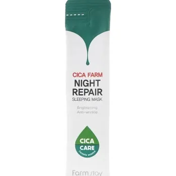 Pleťová maska Noční maska pro regeneraci pokožky Farm Stay Cica