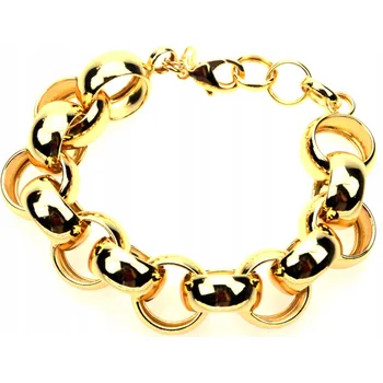 Náramek KRÁSNÝ, LESKLÝ NÁRAMEK Z BRONZU POZLÁCENÝ ZLATEM