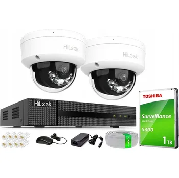 IP kamera IP Monitorovací Set Hilook od Hikvision 2x IPC-D140HA-LUC 4MPx PoE