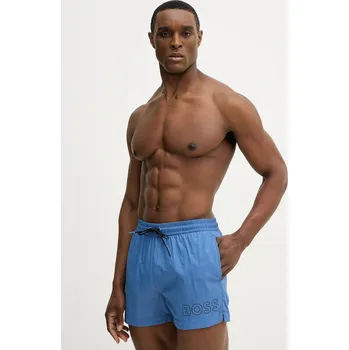 Pánské kraťasy Plavkové šortky BOSS Mooneye 50469280 modrá 55C, vel. XL