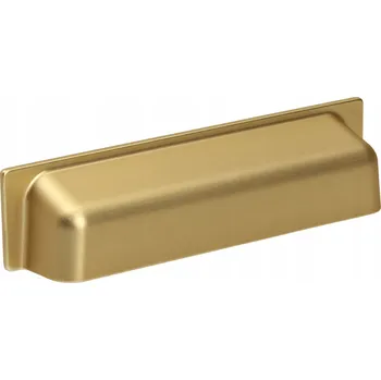 Nábytkové kování Nábytková úchytka UP11 zlatá matná GAMET mušle 96mm