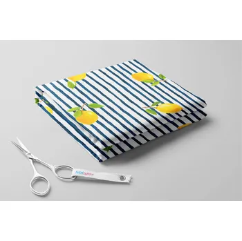 Softshell zimní,Citróny a proužky Barva: Tyrkysová