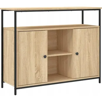 Komoda VidaXL Komoda Sonoma Oak 100x35x80 cm, konstrukční dřevo