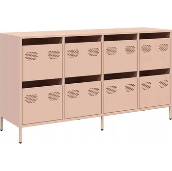 Šatní skříň Skříňka, růžová, 135x39x73,5 cm, ocel válcovaná za studena