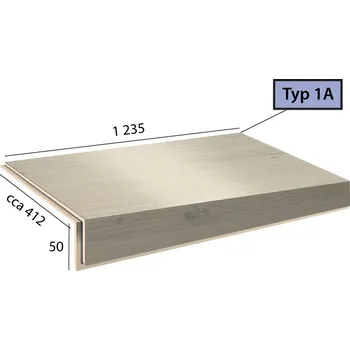 Schodiště Vinylové schody BRASED Objectline Step 1A - 5705 Dub Oslo