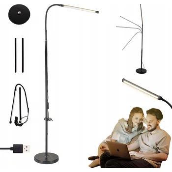 Stojací lampa Stojací lampa Odstraněný integrovaný LED zdroj 30 W černá