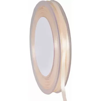 Stuha Oboustranná saténová stuha 3 mm x 50 m slonová kost