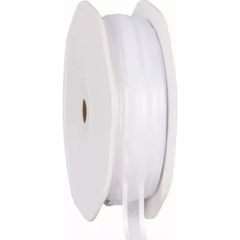 Stuha Organza se saténovým lemem 10 mm x 50 m bílá