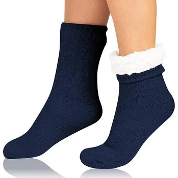 Pánské ponožky Extrémně teplé ponožky EXTRA WARM SOCKS Tmavě modrá - BELLINDA tmavě modrá 40-41