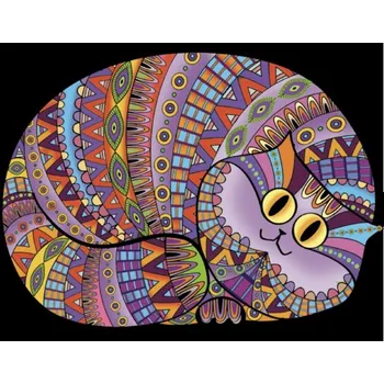 RC model ostatní Colorvelvet Sametový obrázek Kočka 47x35cm COLORVELVET - RC_306616