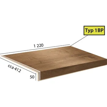 Schodiště Vinylové schody BRASED Ecoline Step 1BP - 9521 Dub kouřový