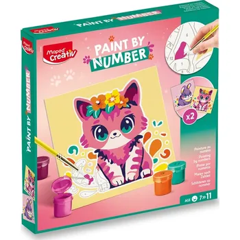 Hračka Maped Creativ Malování podle čísel - kočka a králík