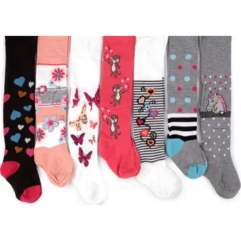 Dětské punčocháče dívčí, střední, 3 (vel. 128-134) náhodná barva