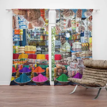 Závěs Sablio Závěs Barevné koření: 2ks 140x250cm