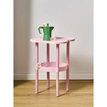 Konferenční stolek Sinsay - Stolek s deskou ve tvaru květiny - pastelová růžová - 189DQ-03X - 189DQ-03X-ONE