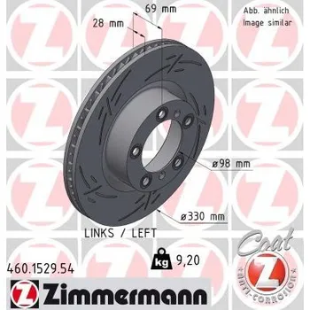 Brzdový kotouč Brzdový kotouč ZIMMERMANN 460.1529.54
