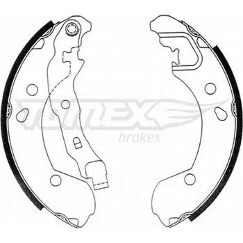 Brzdová čelist Sada brzdových čelistí TOMEX TX 21-48