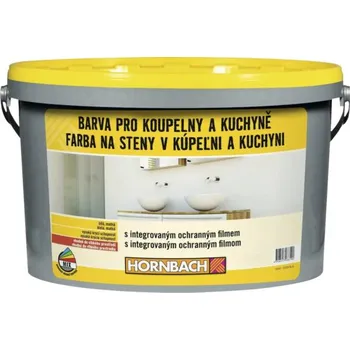 barva na zeď Barva na zeď Hornbach pro koupelny a kuchyně proti plísním bílá 10 l