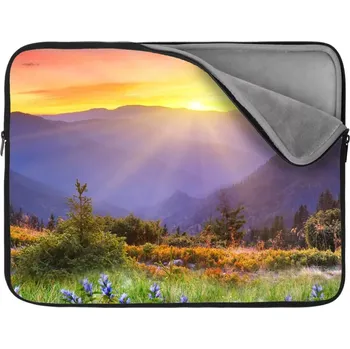 pouzdro na notebook Sablio Obal na notebook Západ slunce nad lesem - 17"
