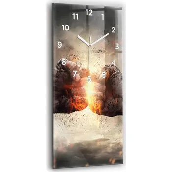 Hodiny Nástěnné hodiny Wallfluent černé 30 cm