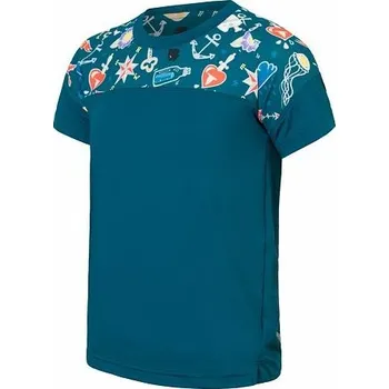 cyklistický dres Dres krátký dětský SENSOR CYKLO HELIUM safír/boys tattoo 120