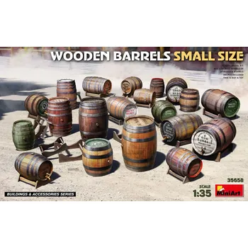Plastikový model 1:35 Wooden Barrels Small Size