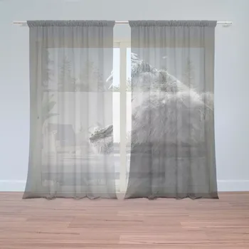 Záclona Sablio Záclony Řvoucí lev: 2ks 150x250cm