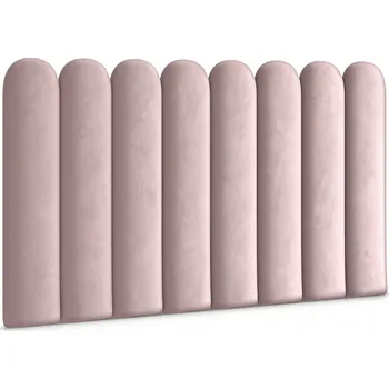 Obraz Čalouněný panel Decozy růžový plot 80x20 cm