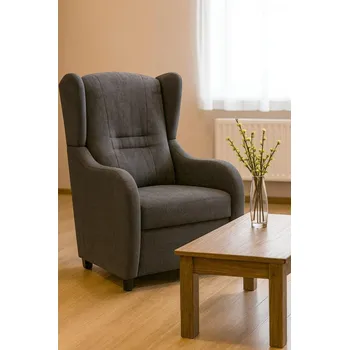 Křeslo FALCO Relaxační křeslo ušák René Aston 17 antracit