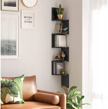 police Police MDF deska Vasagle 20 x 20 cm černá