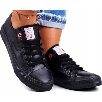 Dámské tenisky DÁMSKÉ TENISKY CROSS JEANS ČERNÉ DD2R4029 EKO 36