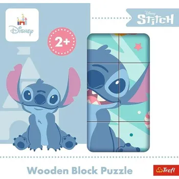 Puzzle Trefl Dřevěné kostky, Lilo a Stitch