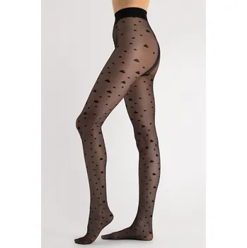 Dámské punčochy Silonkové punčocháče Fiore Love Shower 20 DEN G6063 Barva: Černá, Velikost: 4-L