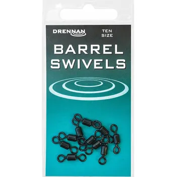 Obratlík s očkem Barrel Swivel 10 Kusů Velikost 11 Drennan