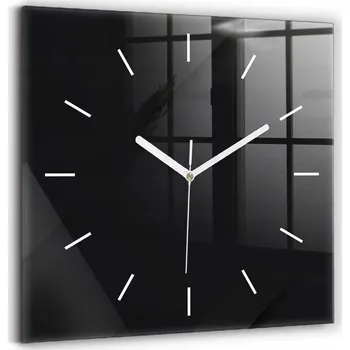 Hodiny Nástěnné hodiny Wallfluent černé 30 cm