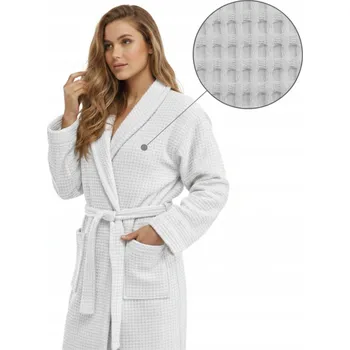 Dámský župan Vaflový župan 100% Bavlna bílý | Spa, Hotel, Domácnost | Unisex M-2XL