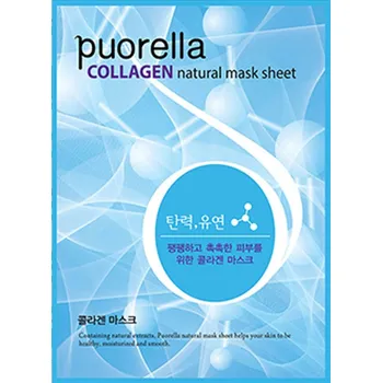 Pleťová maska Puorella Collagen omlazující a zpevňující plátýnková maska s kolagenem, 21 g