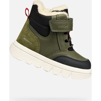 Dětská móda Chlapci první kroky Geox Willaboom AB Tmavě zelená - Kluci GEOX černá | kaki | krémová 3426012