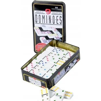 Desková hra Engelhart domino v kovové krabičce