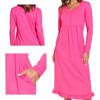 Dámské noční prádlo Košile Doctor Nap noční košile noční Plus Size s dlouhým rukávem nad kolena