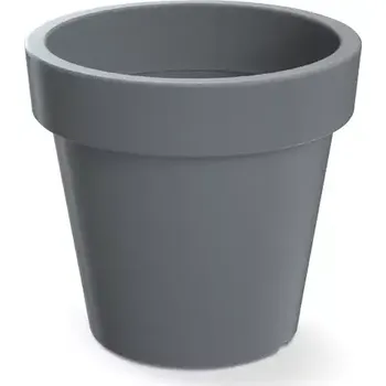 Květináč Prosperplast plastový květináč Lofly stone grey Ø 24 cm
