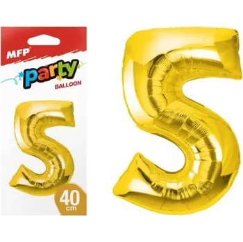 Balónek MFP Paper Balónky 5 Zlaté 40 cm