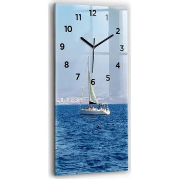 Hodiny Nástěnné hodiny Wallfluent modré 30 cm