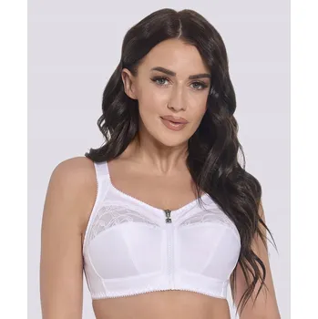 Podprsenka VIKI PODPRSENKA BEZ KOSTIC MĚKKÁ 586 ZUZA BÍLÁ ROZEPÍNACÍ VPŘEDU 85H
