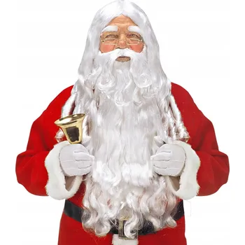 Karnevalová paruka Widmann paruka dlouhé vlasy bílá