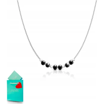 Přívěsek Náhrdelník černý turmalín přívěsek fasetovaný amulet stříbro 925
